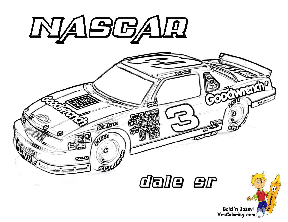 Nascardalesrracecaratcoloring