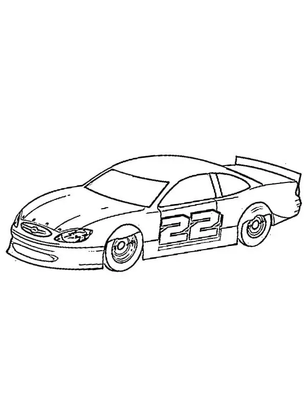 Nascar printable fãrbung seite