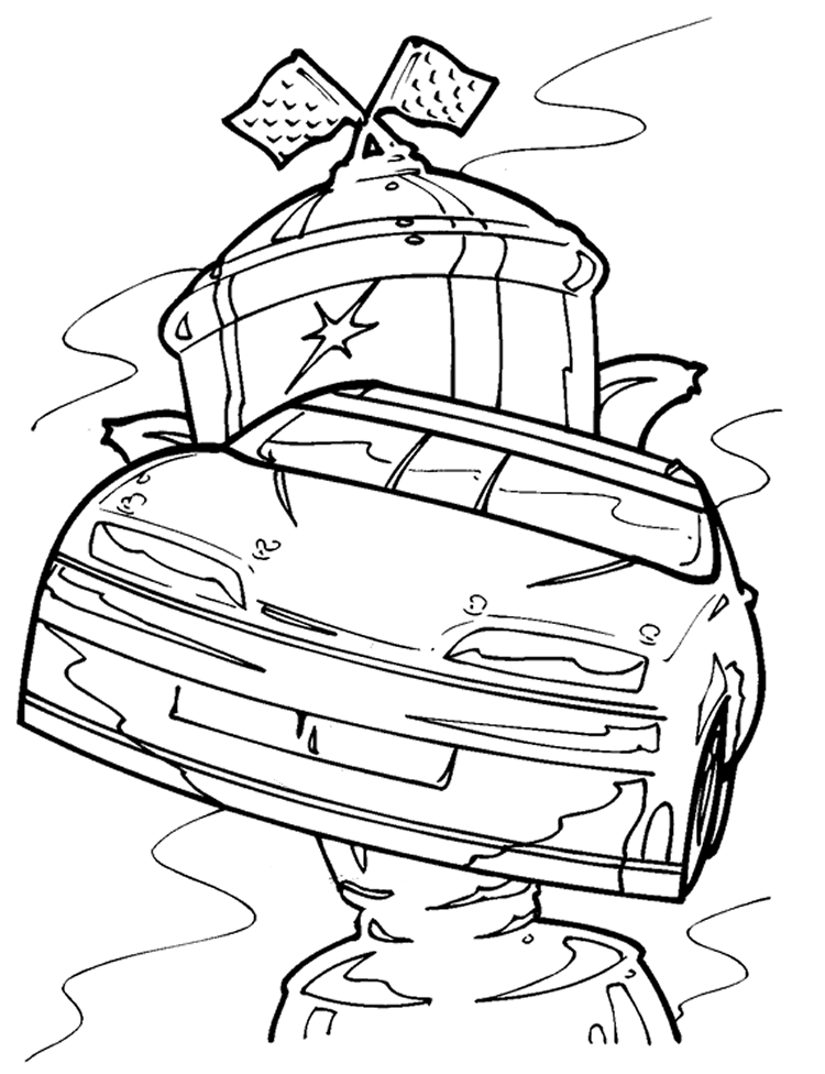 Nascar coloring pages