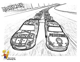 Free printable nascar coloring pages