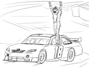 Tony stewart nascar car coloring page free printable coloring pages