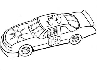 Nascar coloring pages to print and print online