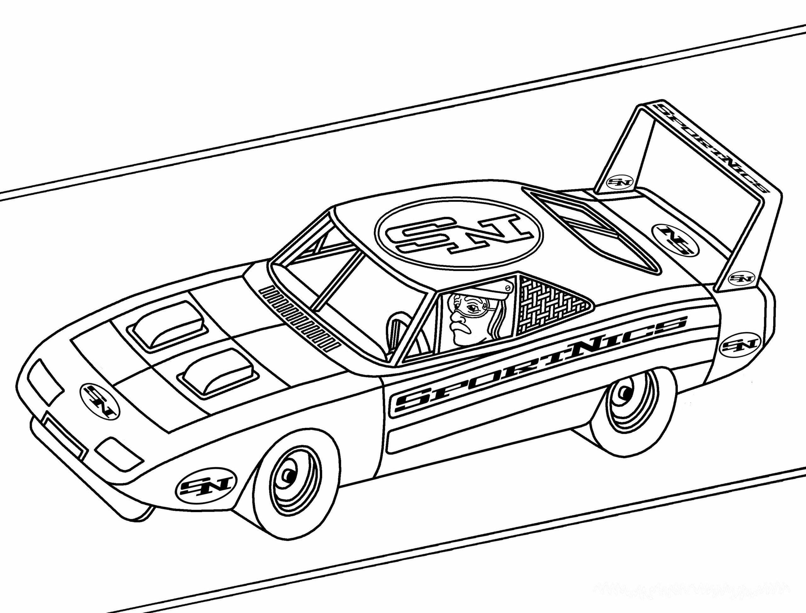 Nascar coloring pages pdf for free