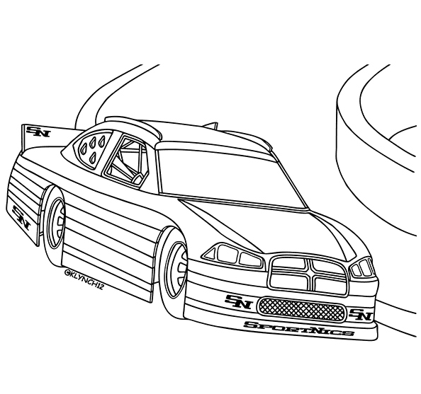 Racing car coloring pages printable for free download