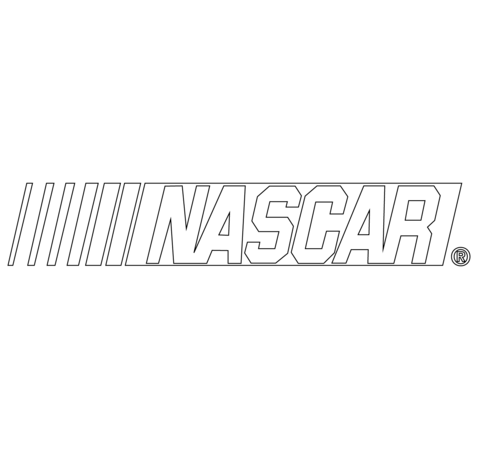 Nascar logo coloring page free printable coloring pages