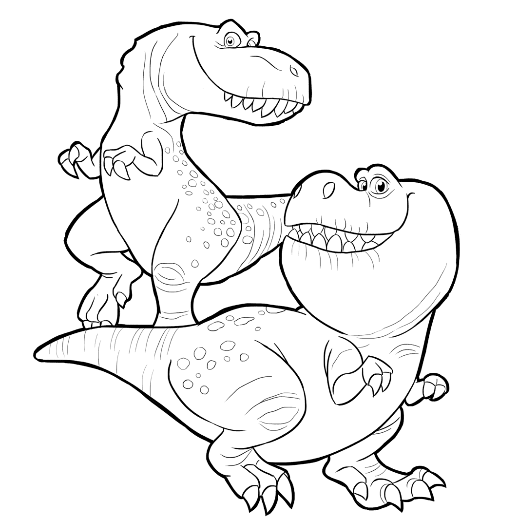 The good dinosaur coloring pages printable for free download