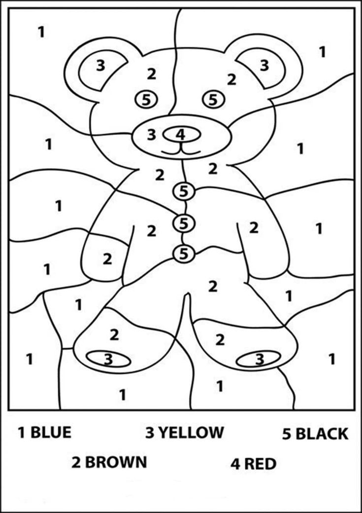 Free printable color by number worksheets for kindergarten preschool colors numbers preschool color worksheets