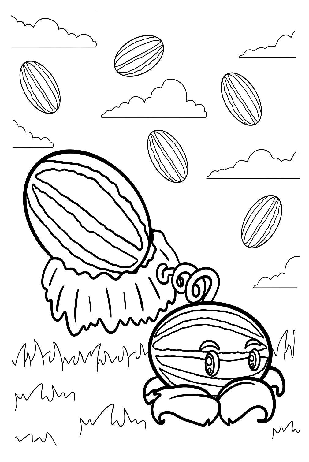 Plants vs zombies coloring pages