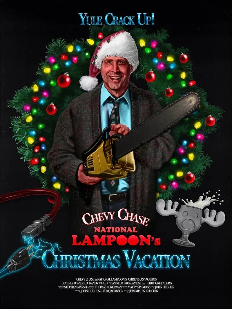 National lampoons christmas vacation movie film giclee art print x new