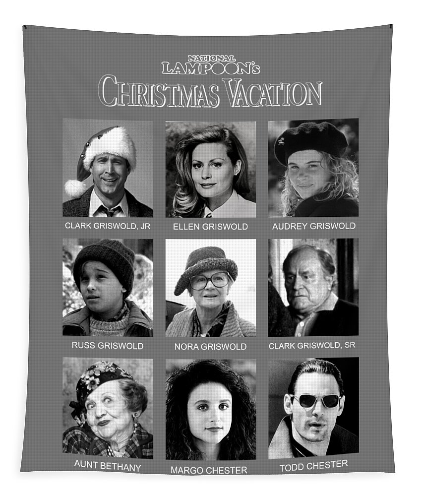 National lampoons christmas vacation griswold yearbook tapestry by jessica bell