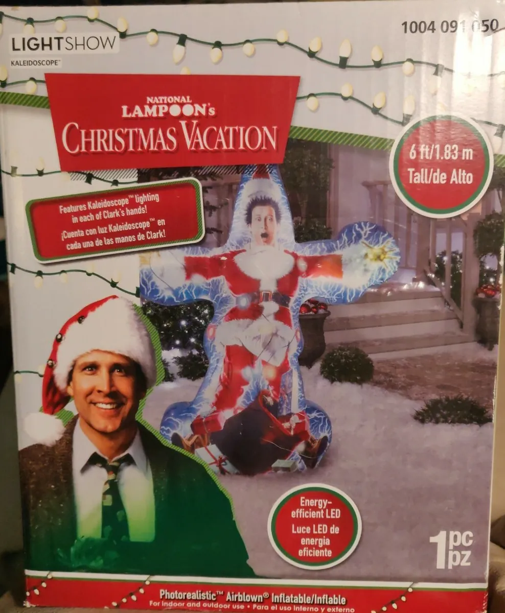 National lampoons christmas vacation clark griswold ft inflatable lightshow