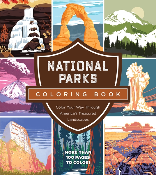 National parks coloring book by editors of chartwell books at a glance the group