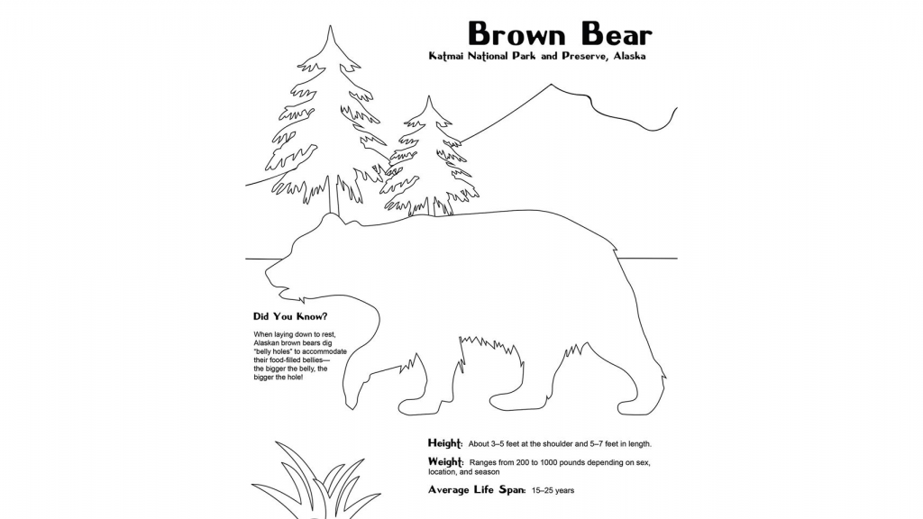 National park coloring sheets