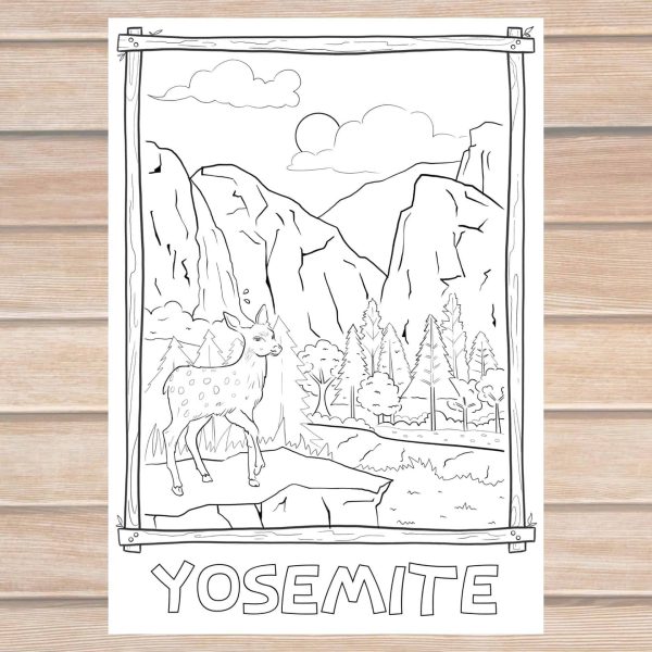 Yosemite national park coloring archives