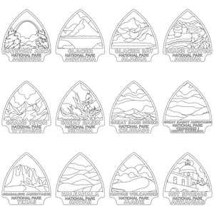 National parks coloring booking color your way through the us nationa â national park obsessed