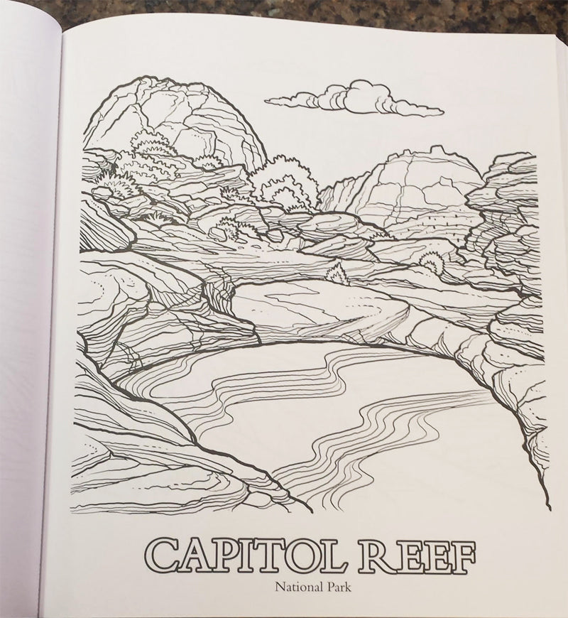 Parks of the southwest adult coloring book â canyonlands natural history association