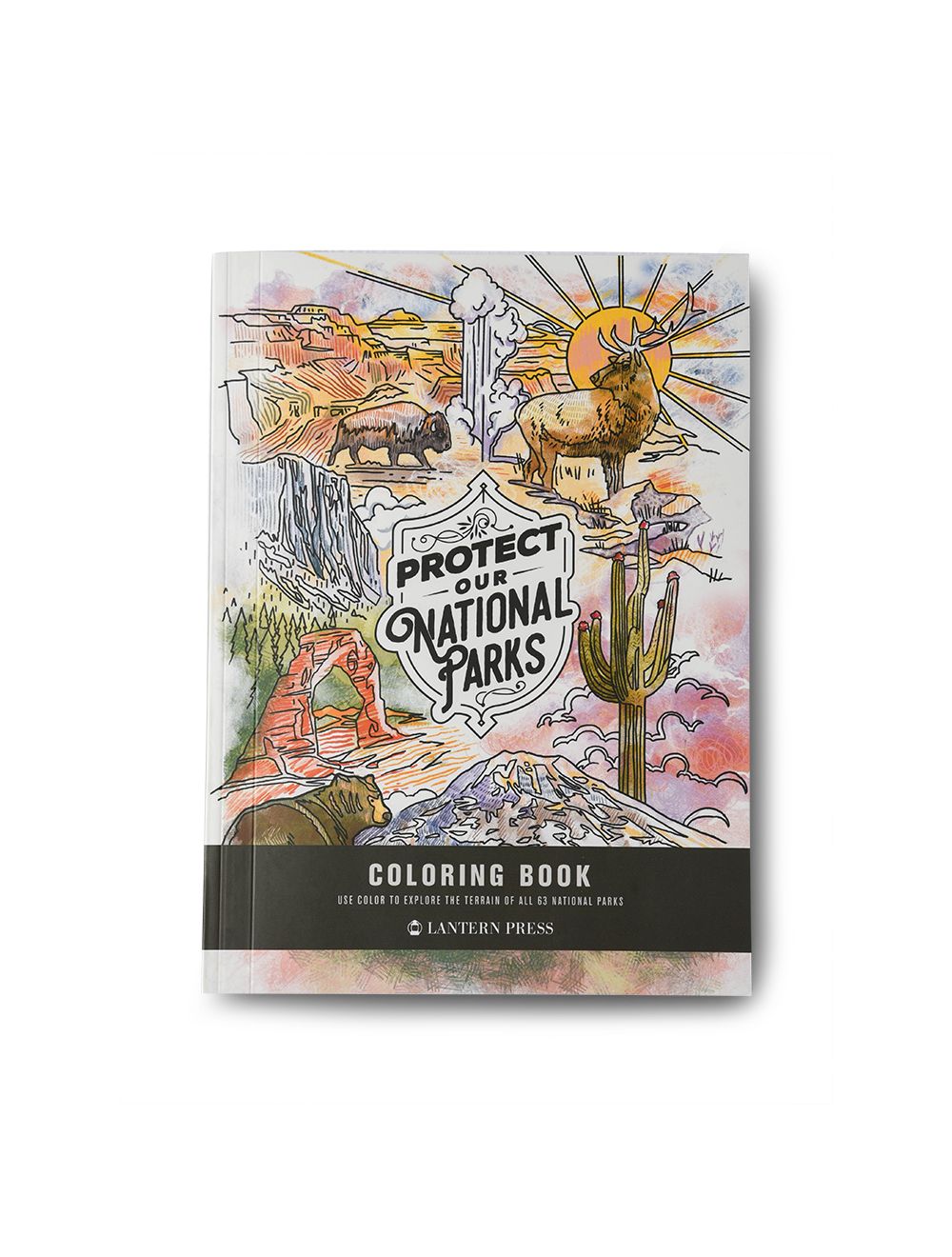 Yellowstone national park lodges protect our national parks coloring book