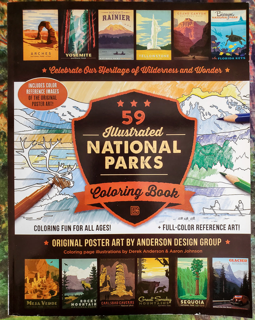 National parks coloring book