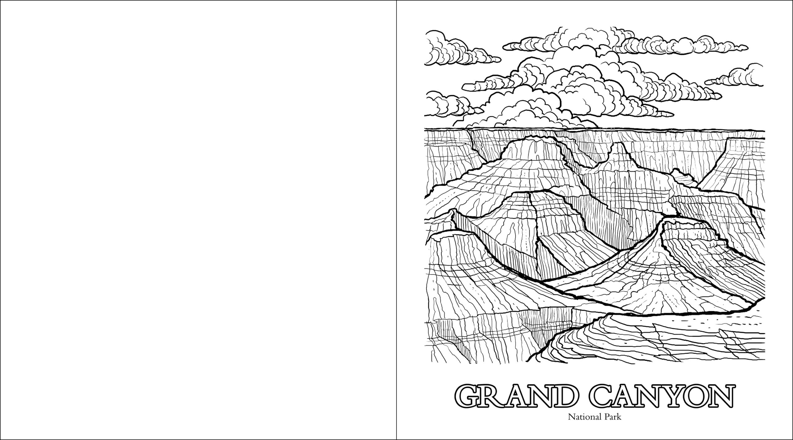 The parks of the southwest adult coloring book