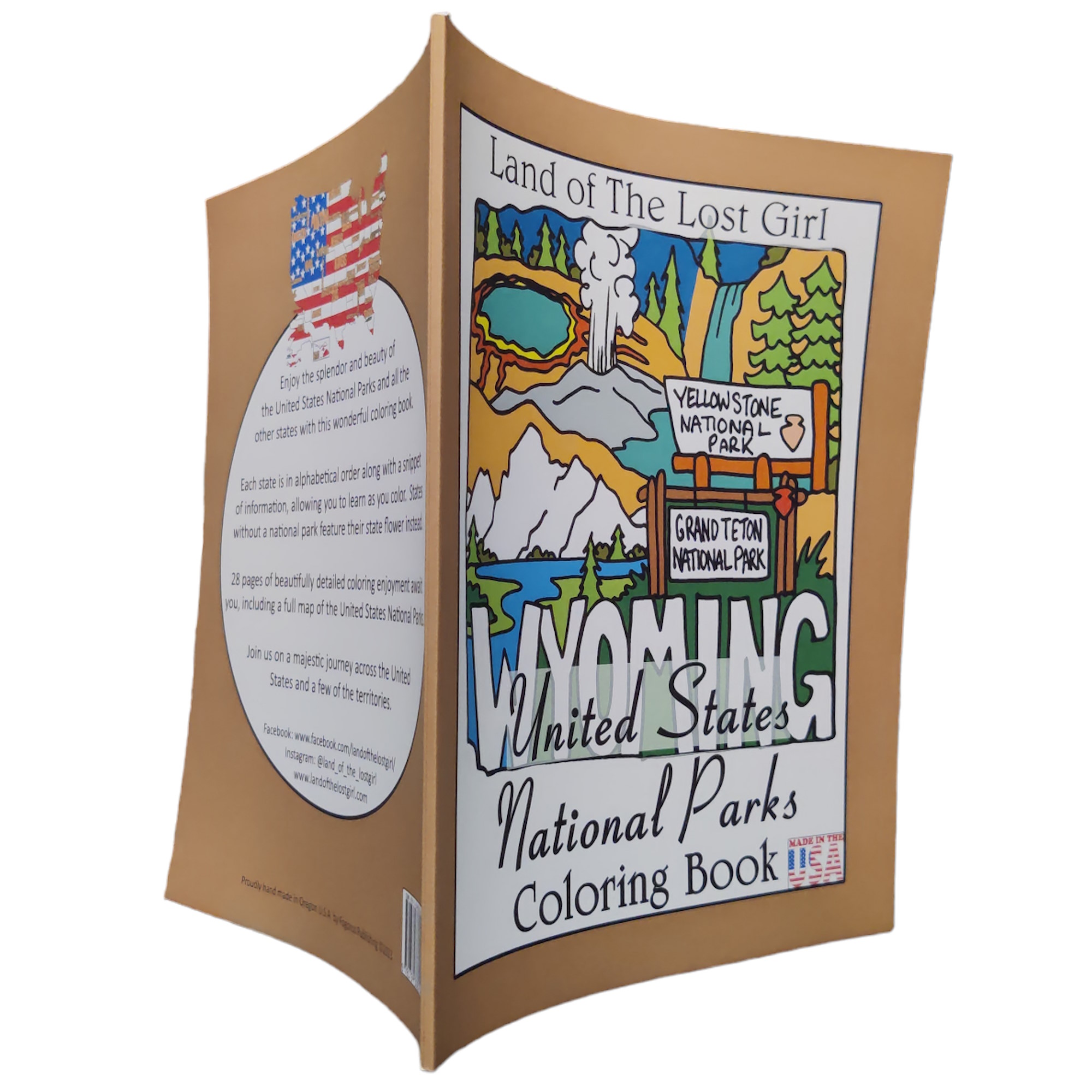 United states national parks coloring book lotlg