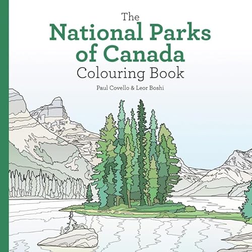 National parks of canada colouring book