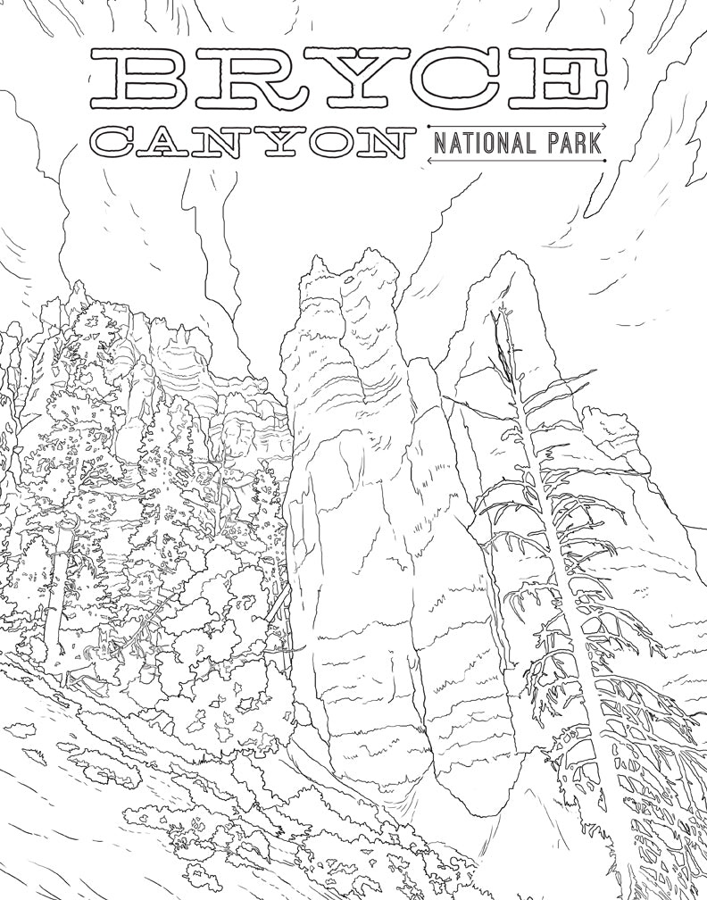 The national parks poster coloring book â insight editions