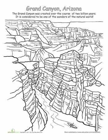 National parks grand canyon worksheet education coloring pages grand canyon activities national parks