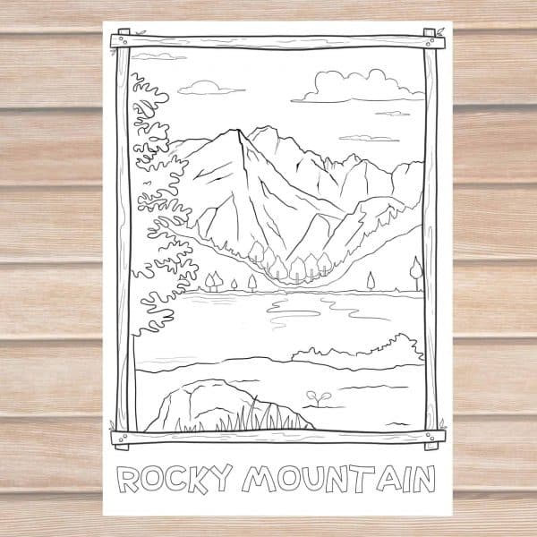 Us national park coloring pages