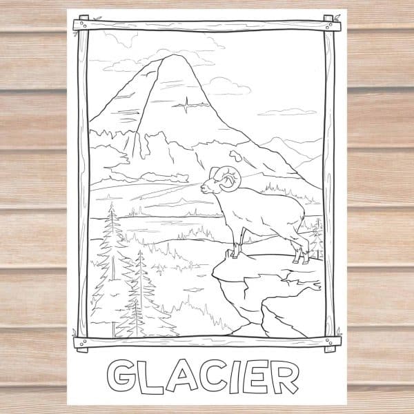 Us national park coloring pages