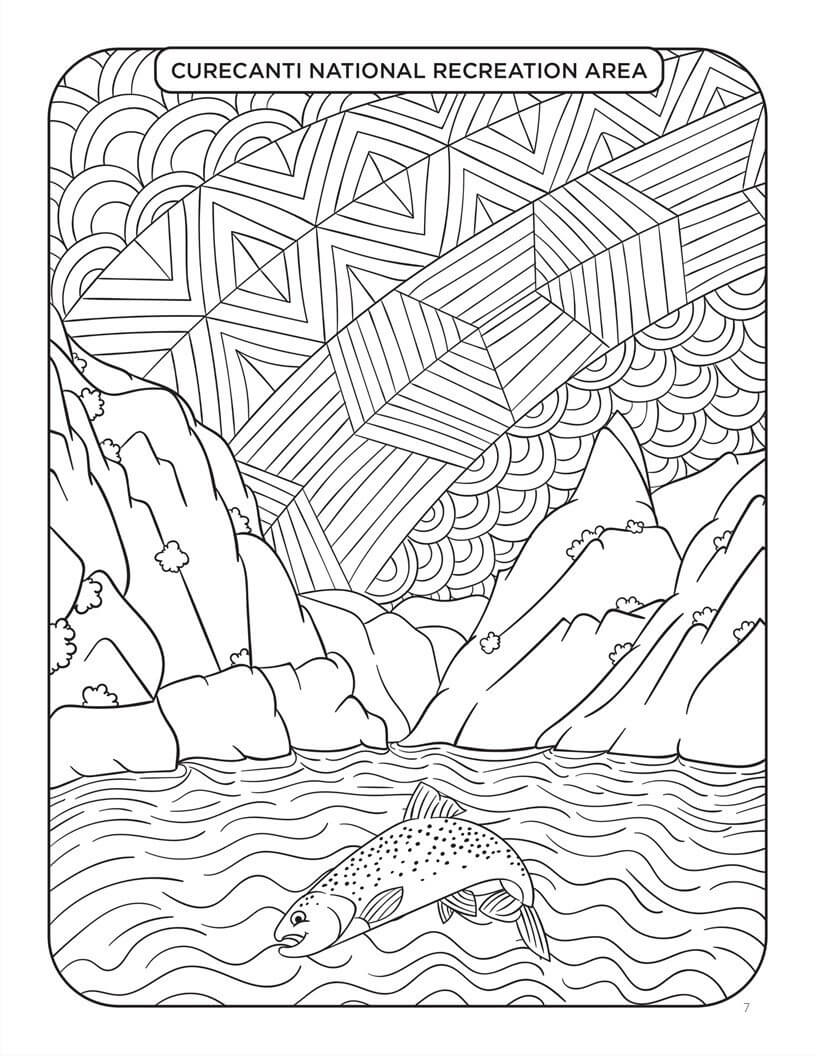 Colorado bucket list coloring book