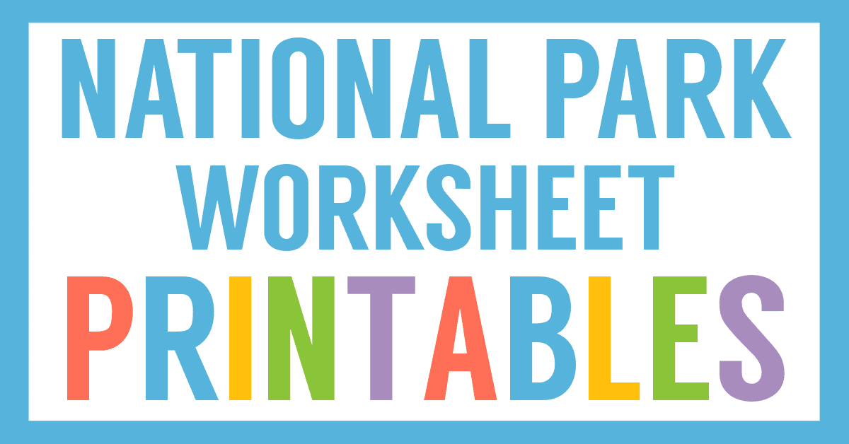 National parks worksheets