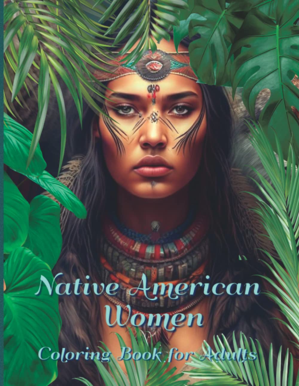 Native american women coloring book for adults unique coloring pages with beautiful portraits of native american women for relaxation and stress relief by leah s art