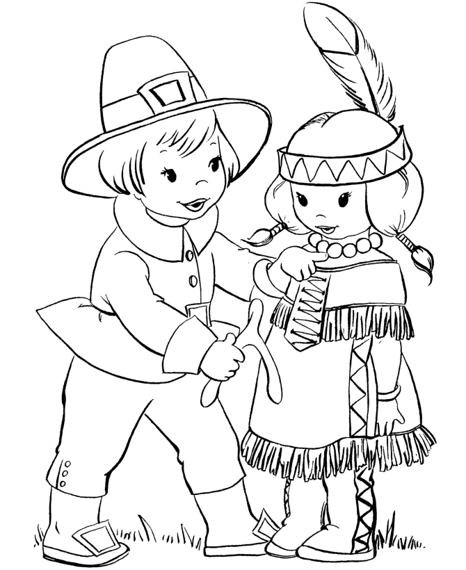 Native american coloring pages