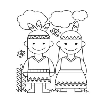 Native american coloring pages by almessdadi tpt