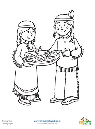 Native americans coloring page all kids network