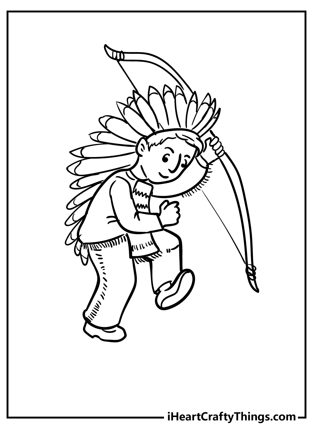 Native american coloring pages free printables