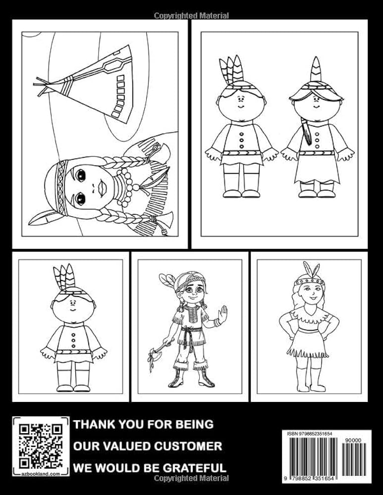 Native american for kids coloring book super cute coloring pages with indian tribes illustrations for little boys girls to color and have fun crane faisal books