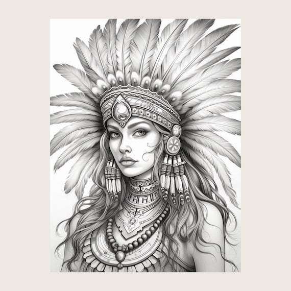 Native americans coloring pages adult coloring pages coloring designs for kids and adults girl themed coloring fun
