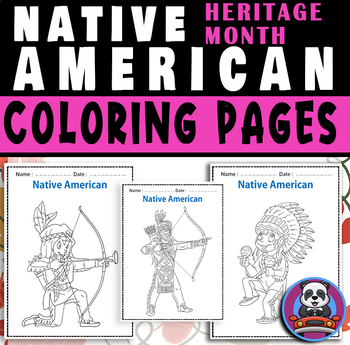 Native american heritage month coloring pages