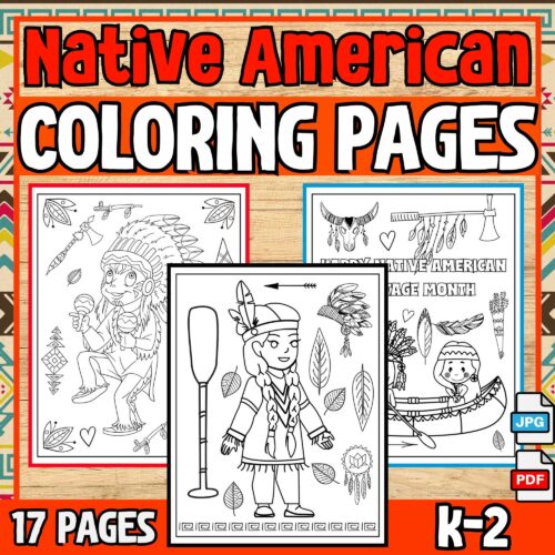 Native american heritage month coloring pages november activities