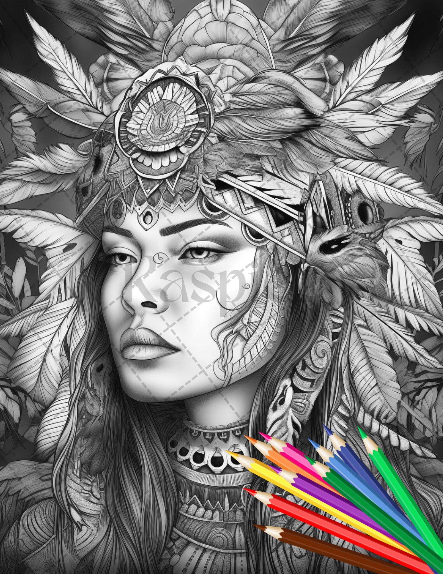 Native american girls printable coloring pages for adult native am â coloring