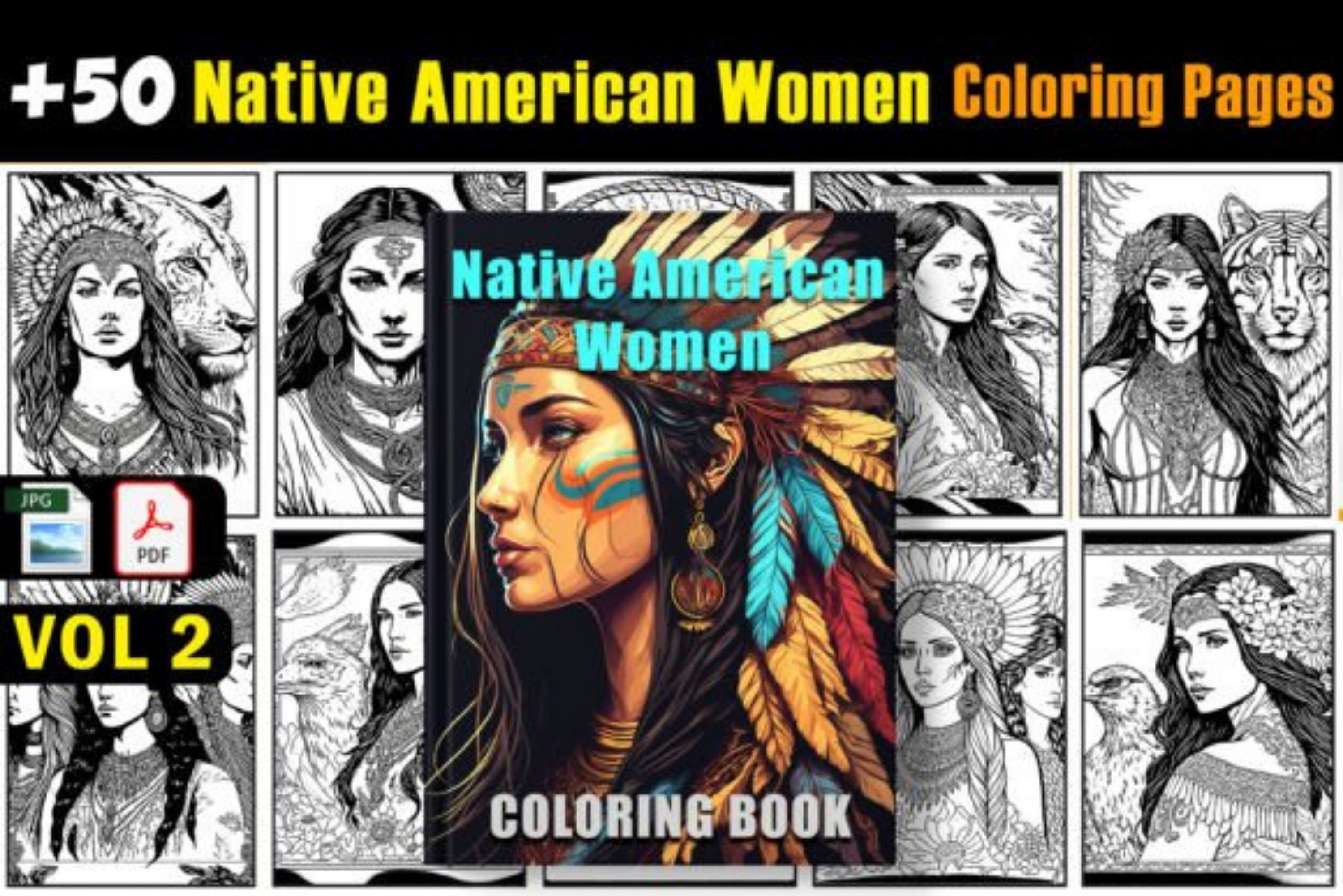 Native american women coloring pages