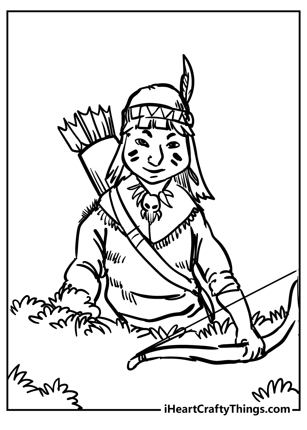 Native american coloring pages free printables