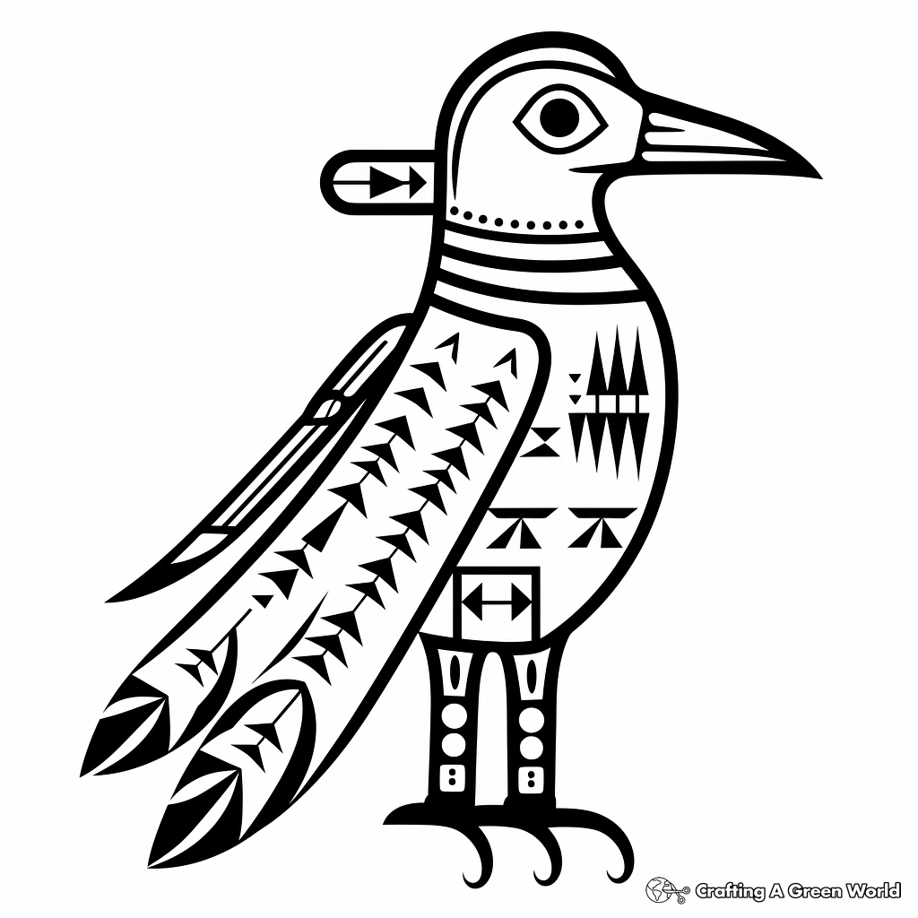 Crow coloring pages