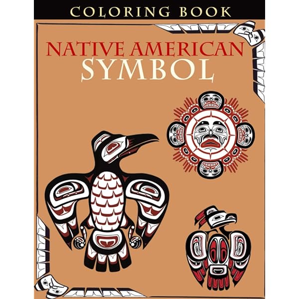 Native american symbol coloring book by cove native