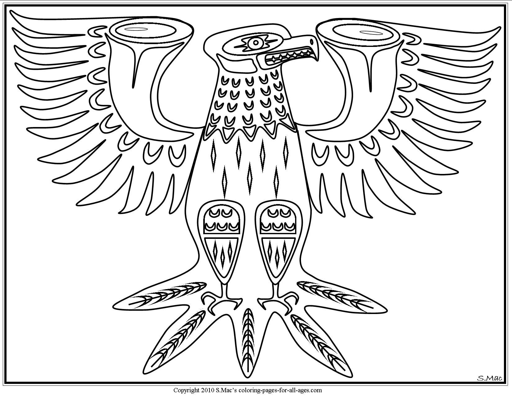 Beautiful native american coloring pages