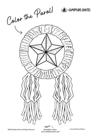 Free printables parol colouring sheets