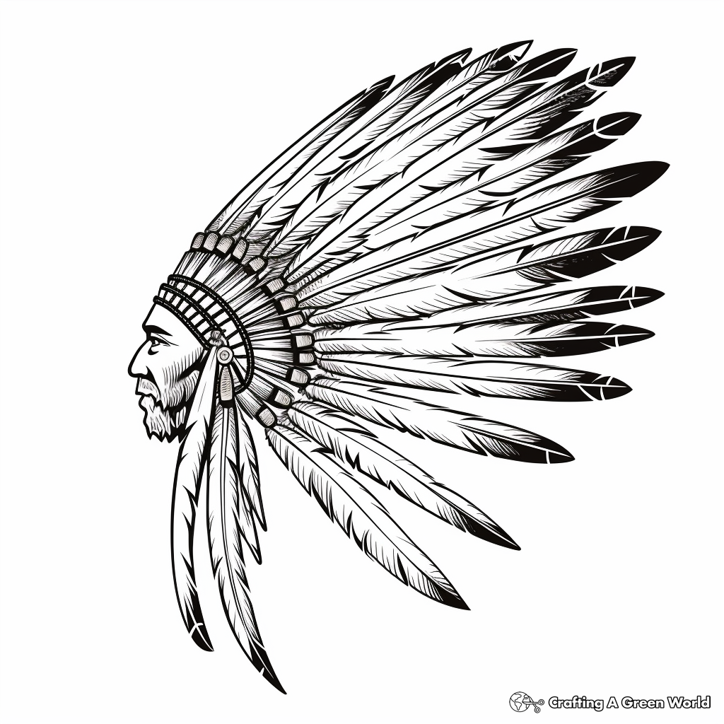 Feather coloring pages