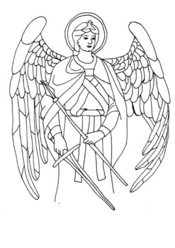 Archangel gabriel coloring by mrfitz tpt