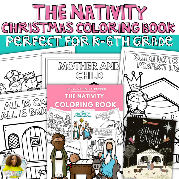 Christmas the nativity coloring book printable resource tales of â schoolgirl style